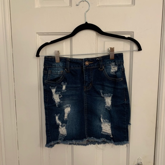 Denim Mini Skirt - Picture 1 of 3